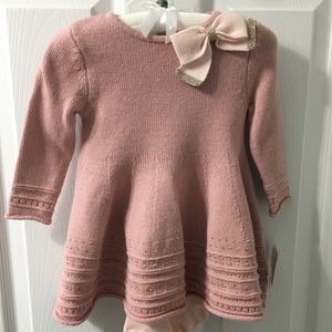 Peach Infant Sweater Dress